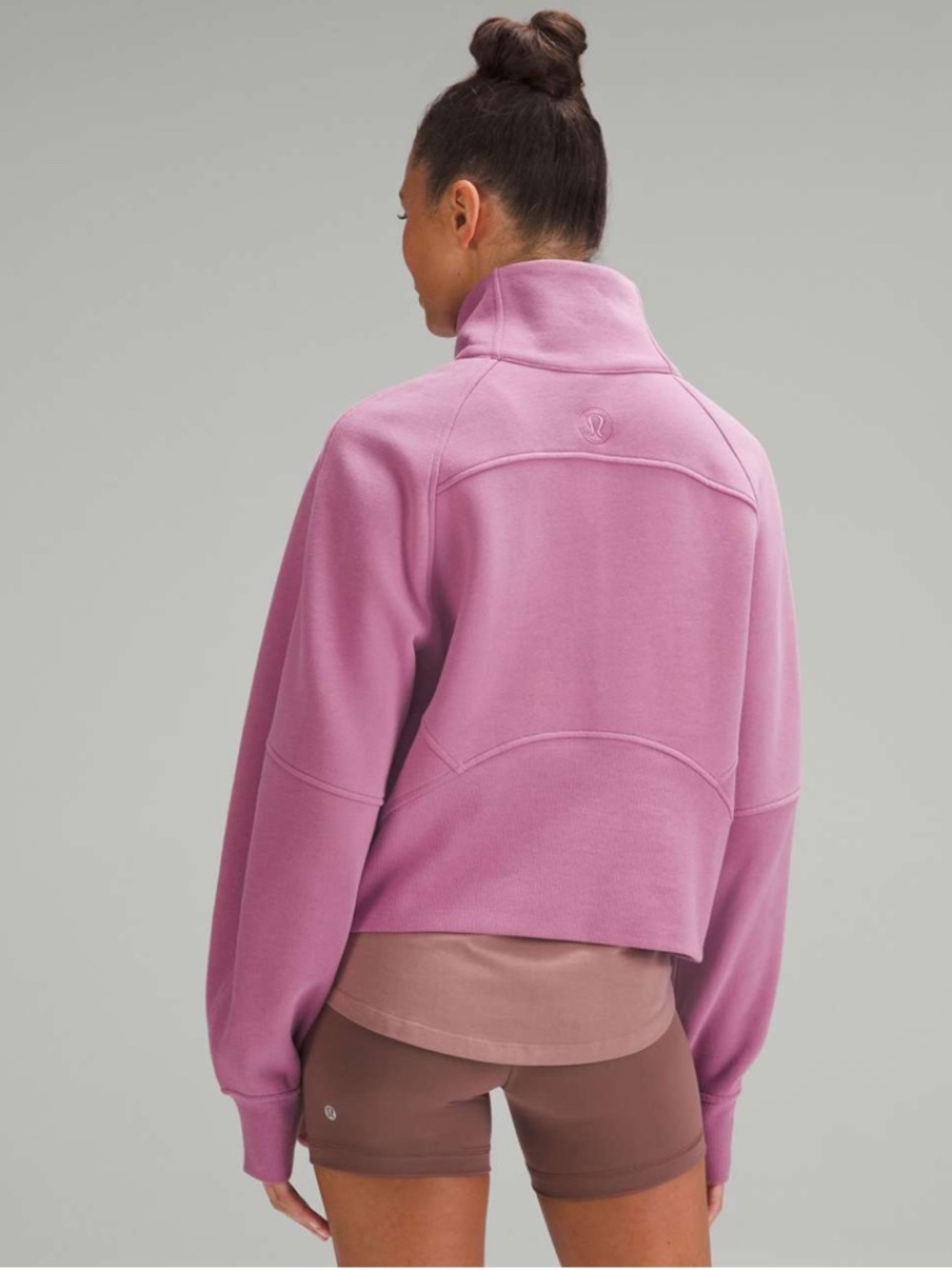 Lululemon Women's Scuba Oversized Funnel-Neck Half Zip in Velvet Dust - Picture 3 of 3